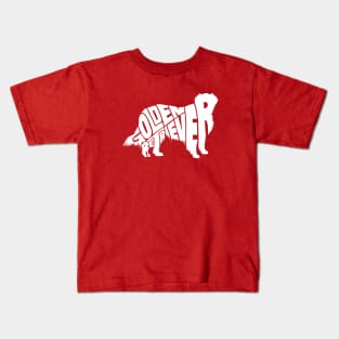 Golden retriever white Kids T-Shirt